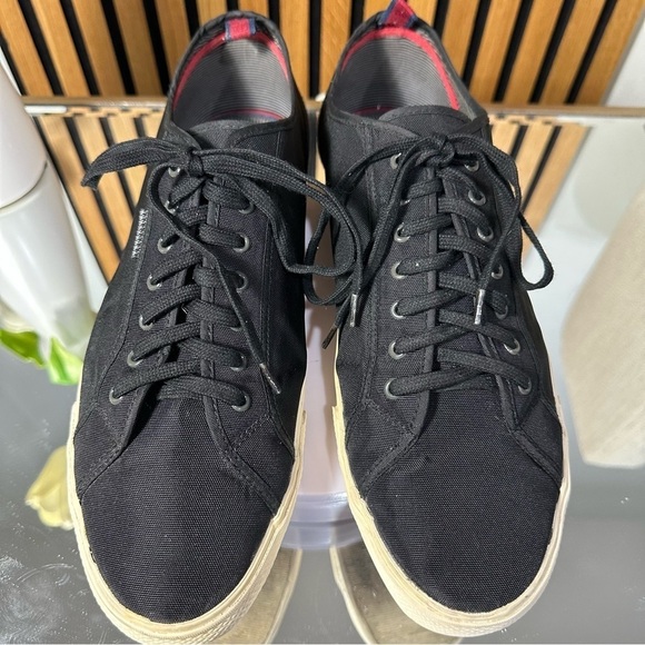 Ben Sherman Black Canvas Sneakers Size 11 - Picture 1 of 7
